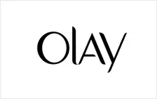 A black and white picture of the olay logo.