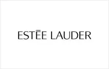 A white background with the words estee lauder in black.