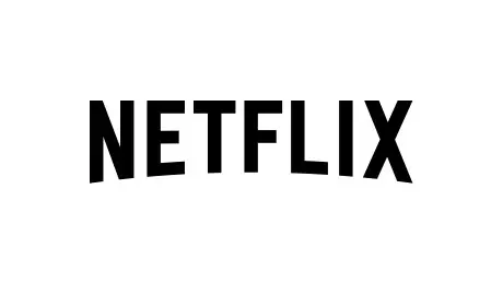 A black and white logo of netflix.